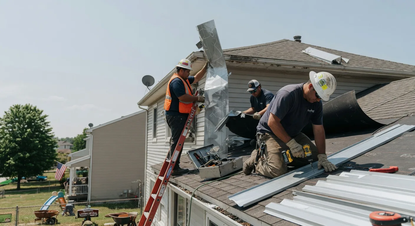 Storm Damage Metal Roof Repair in Leonardsville, NY